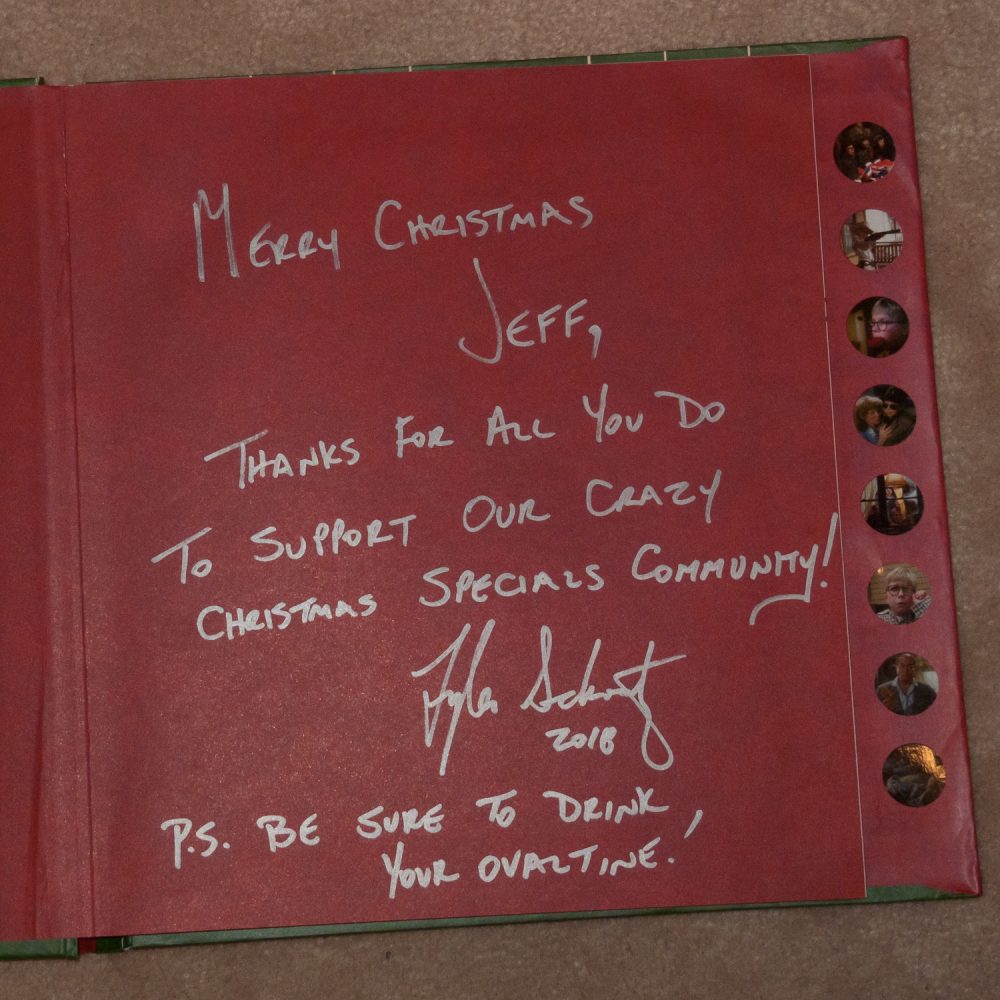 Signed A Christmas Story book.