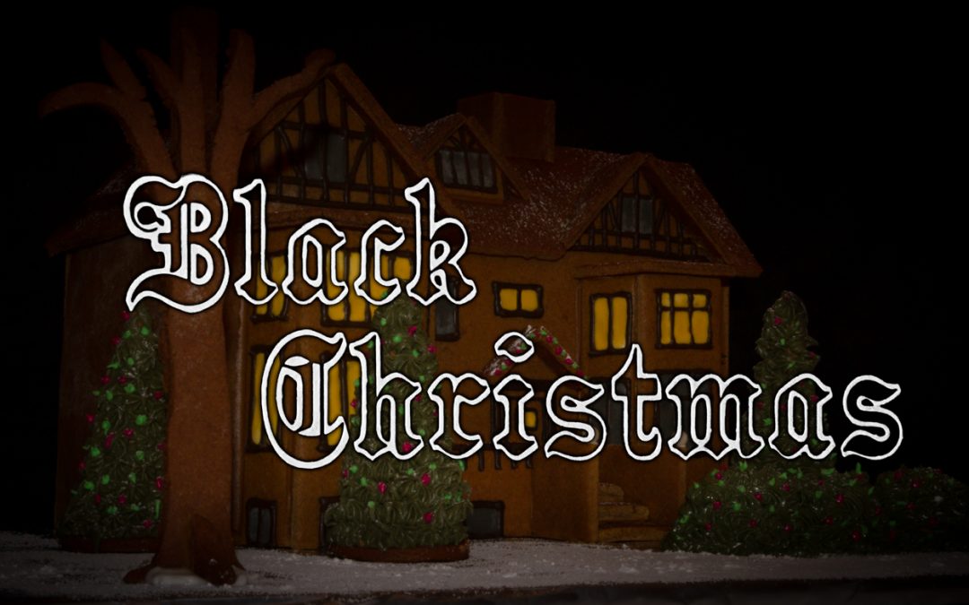 Black Christmas Gingerbread House
