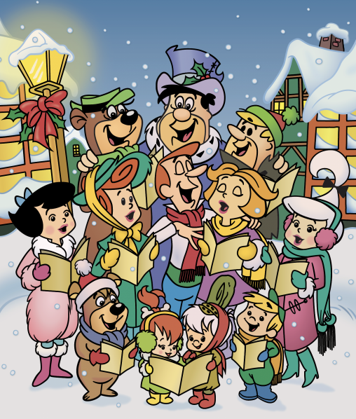 Hanna Barbera Christmas Illustraion